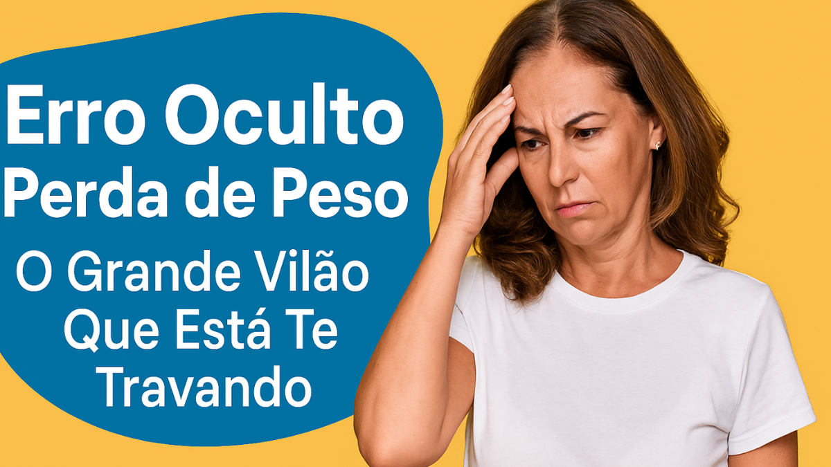 Mulher preocupada com erro oculto perda de peso, bloqueando emagrecimento.