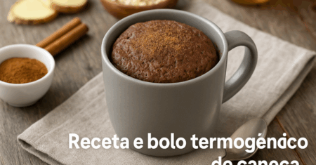 Receita de Bolo Termogênico de Caneca no Micro-ondas