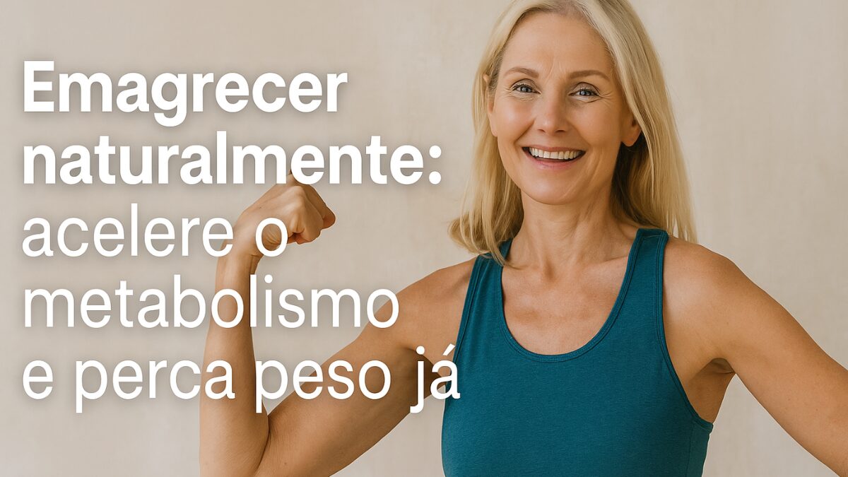 Mulher confiante mostrando força ao seguir um método para emagrecer naturalmente