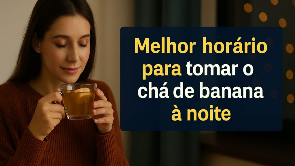 tomar chá de banana à noite para emagrecer