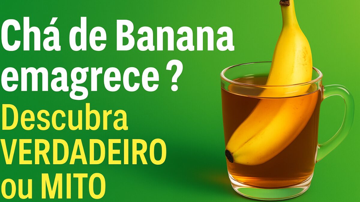 chá de banana emagrece