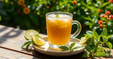 Chá gelado natural que substitui refrigerante e emagrece