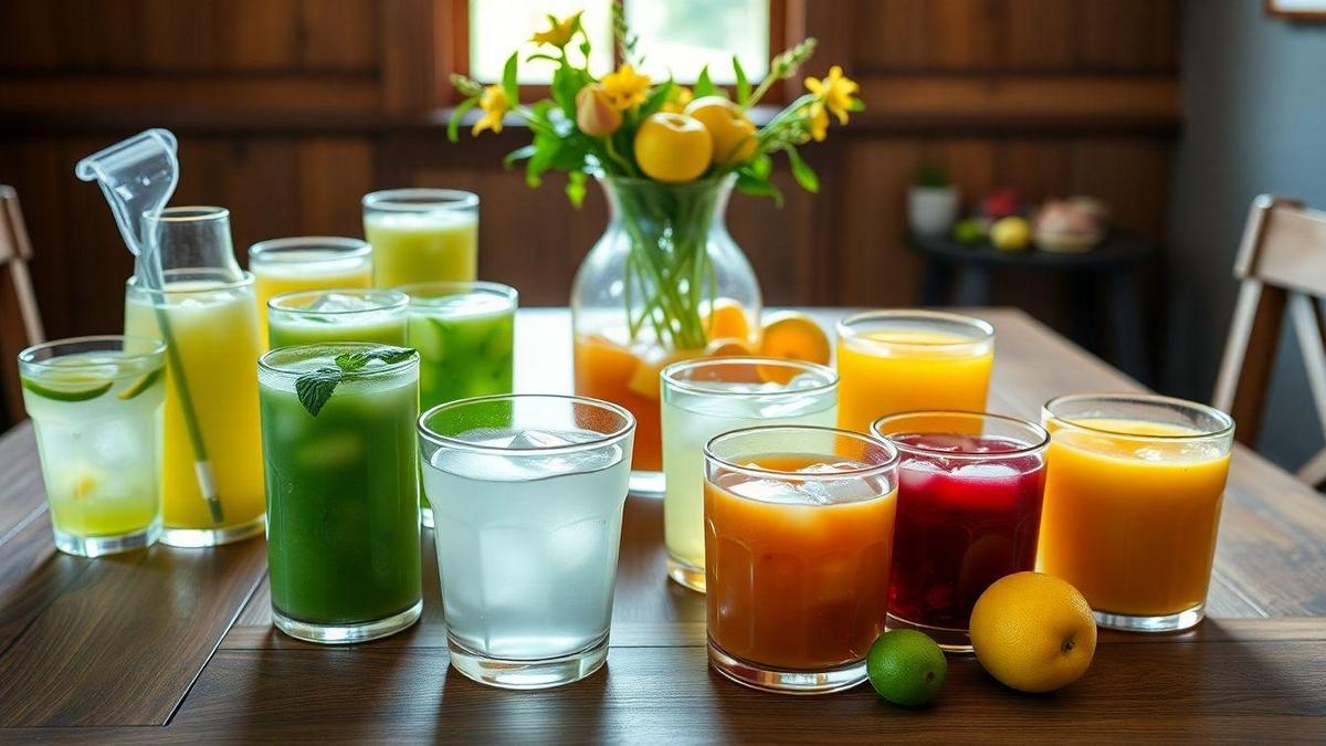 Opções de Bebidas Naturais e Saudáveis
