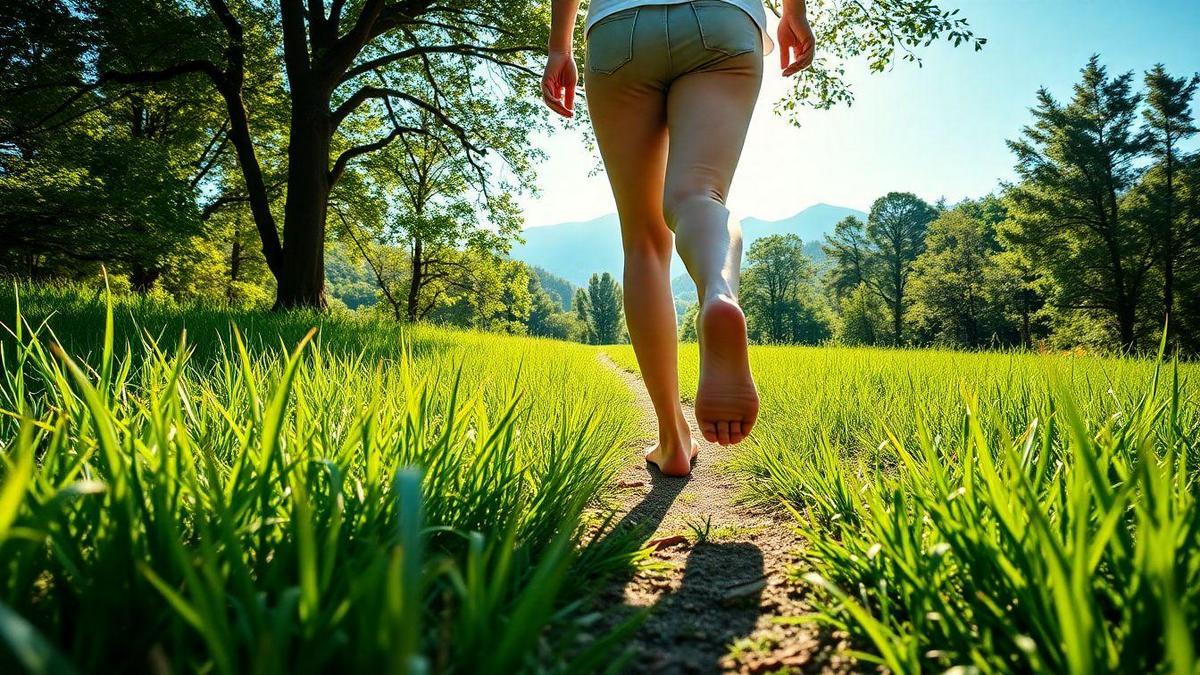 Os Benefícios de Caminhar Descalço para a Saúde dos Pés