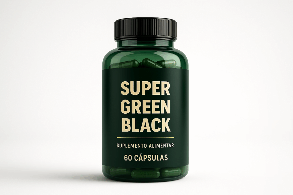 Cápsulas do suplemento ao lado de um copo d’água em mesa clara.