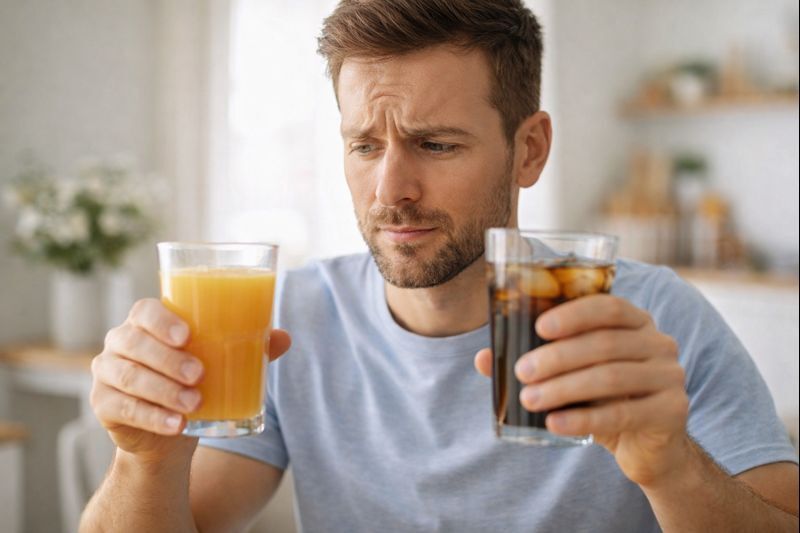 Mulher comendo refeição saudável em casa mostrando que é possível emagrecer sem deixar de comer