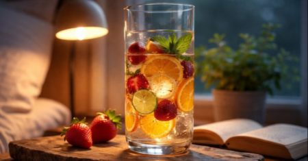 hidratação com frutas para reduzir compulsão noturna