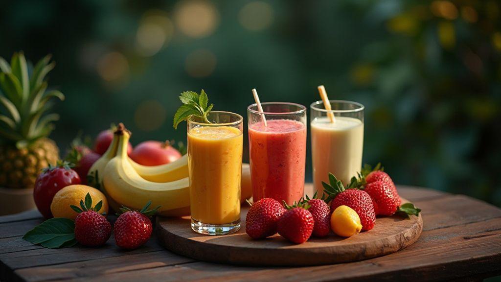 Receitas de bebidas saudáveis com frutas para reduzir compulsão noturna