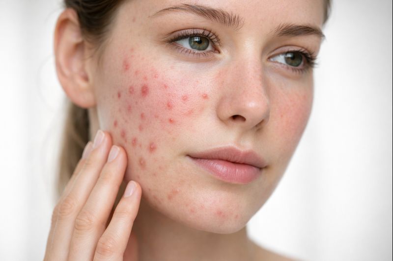 relação entre inflamação intestinal e acne adulta persistente