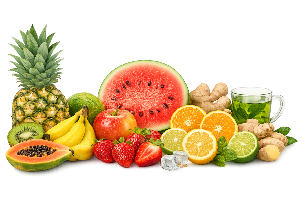 frutas que aceleram metabolismo naturalmente como abacaxi maçã banana morango e kiwi