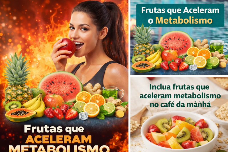 frutas que aceleram metabolismo naturalmente como abacaxi banana maçã morango e kiwi