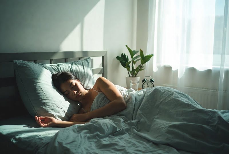 Pessoa dormindo tranquilamente – sono de qualidade ajuda a emagrecer de forma saudável controlando hormônios da fome
