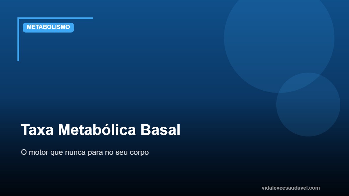 Ilustração do metabolismo humano e taxa metabólica basal